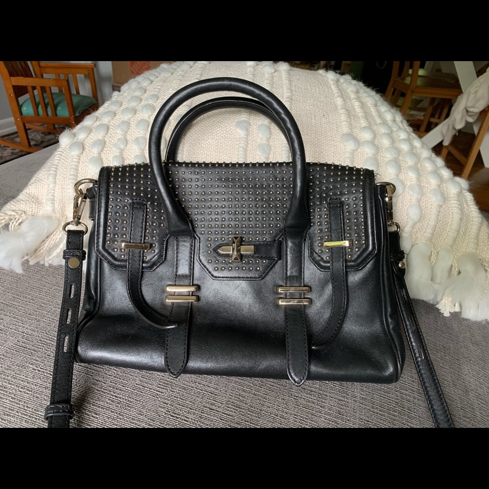 Black Leather Rebecca Minkoff Handbag
